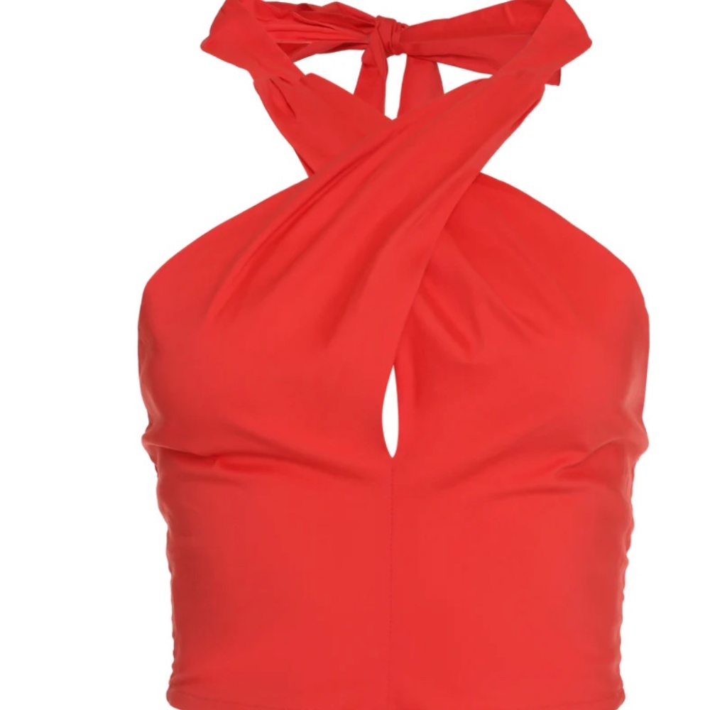 STAUD SMOCKED KAI TOP Hibiscus